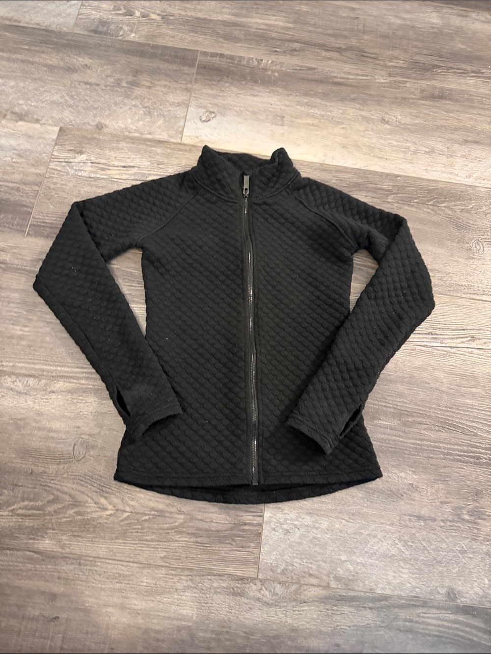 Jiv Sport Kids Black Quilted Full-Zip Utility Jacket
